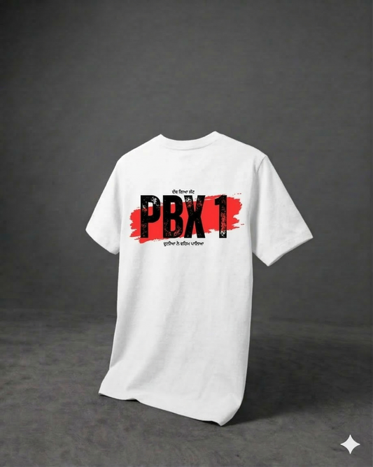 PBX1 REGULAR FIT BACK TYPOGRAPHIC PRINTED T-SHIRT