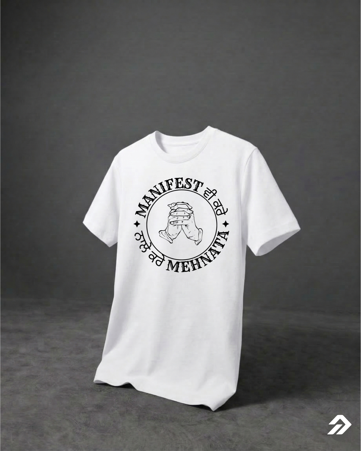MANIFEST REGULAR FIT FRONT TYPOGRAPHIC PRINTED T-SHIRT