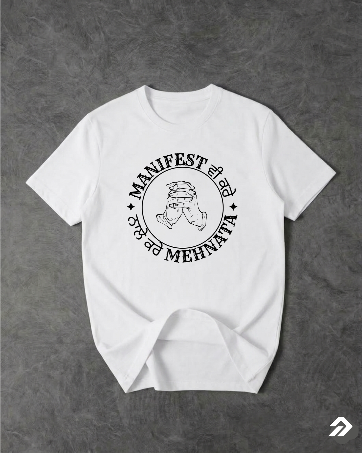 MANIFEST REGULAR FIT FRONT TYPOGRAPHIC PRINTED T-SHIRT