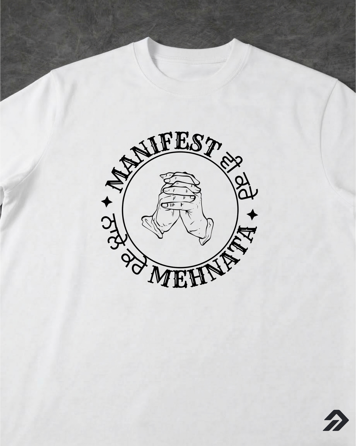 MANIFEST REGULAR FIT FRONT TYPOGRAPHIC PRINTED T-SHIRT