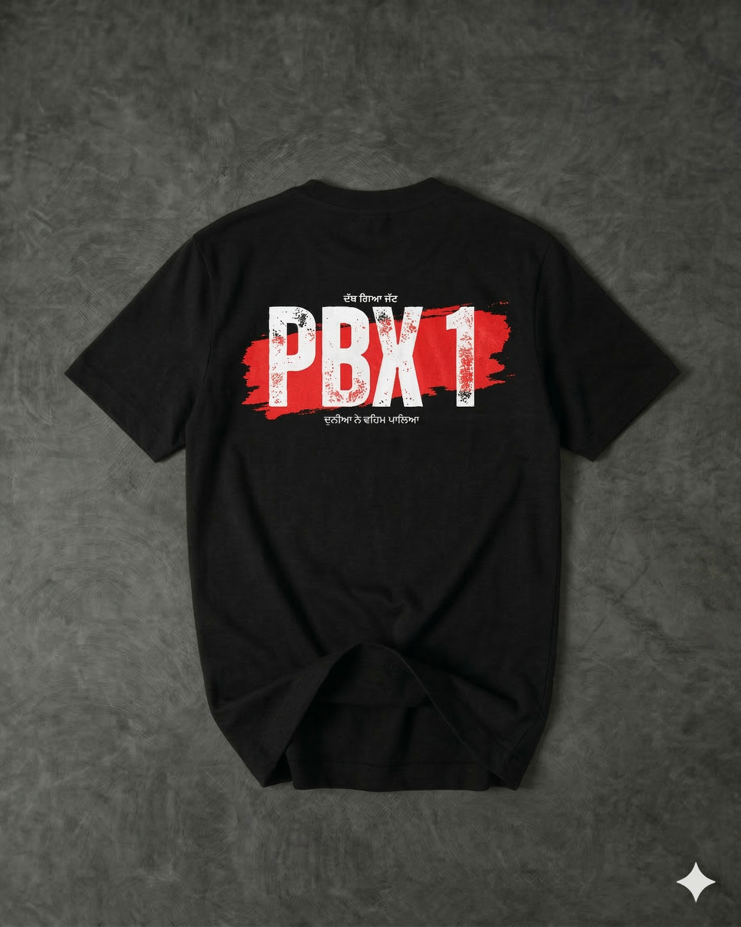 PBX1 REGULAR FIT BACK TYPOGRAPHIC PRINTED T-SHIRT