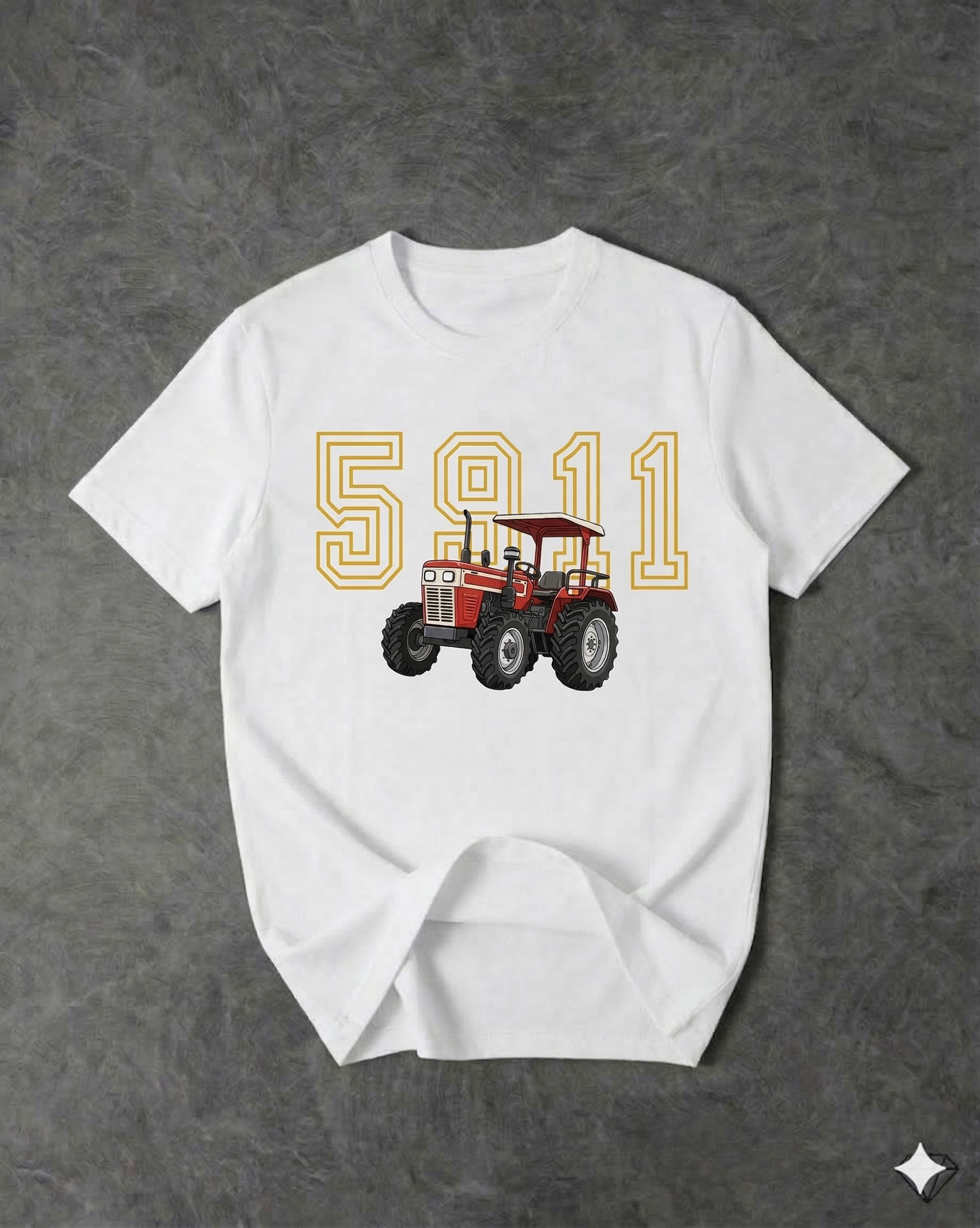 5911 REGULAR FIT FRONT TYPOGRAPHIC PRINTED T-SHIRT