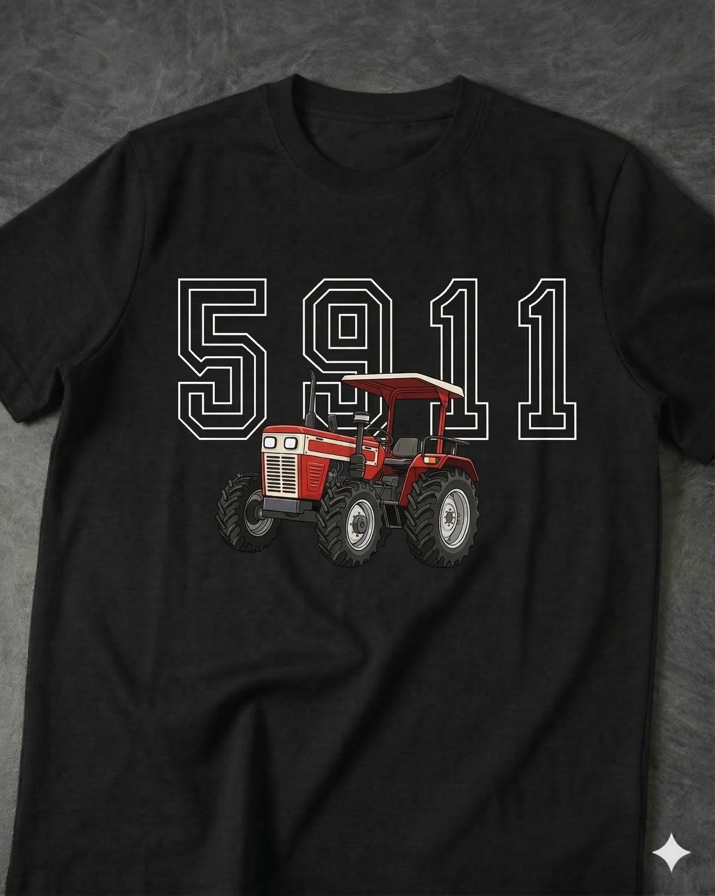 5911 REGULAR FIT FRONT TYPOGRAPHIC PRINTED T-SHIRT