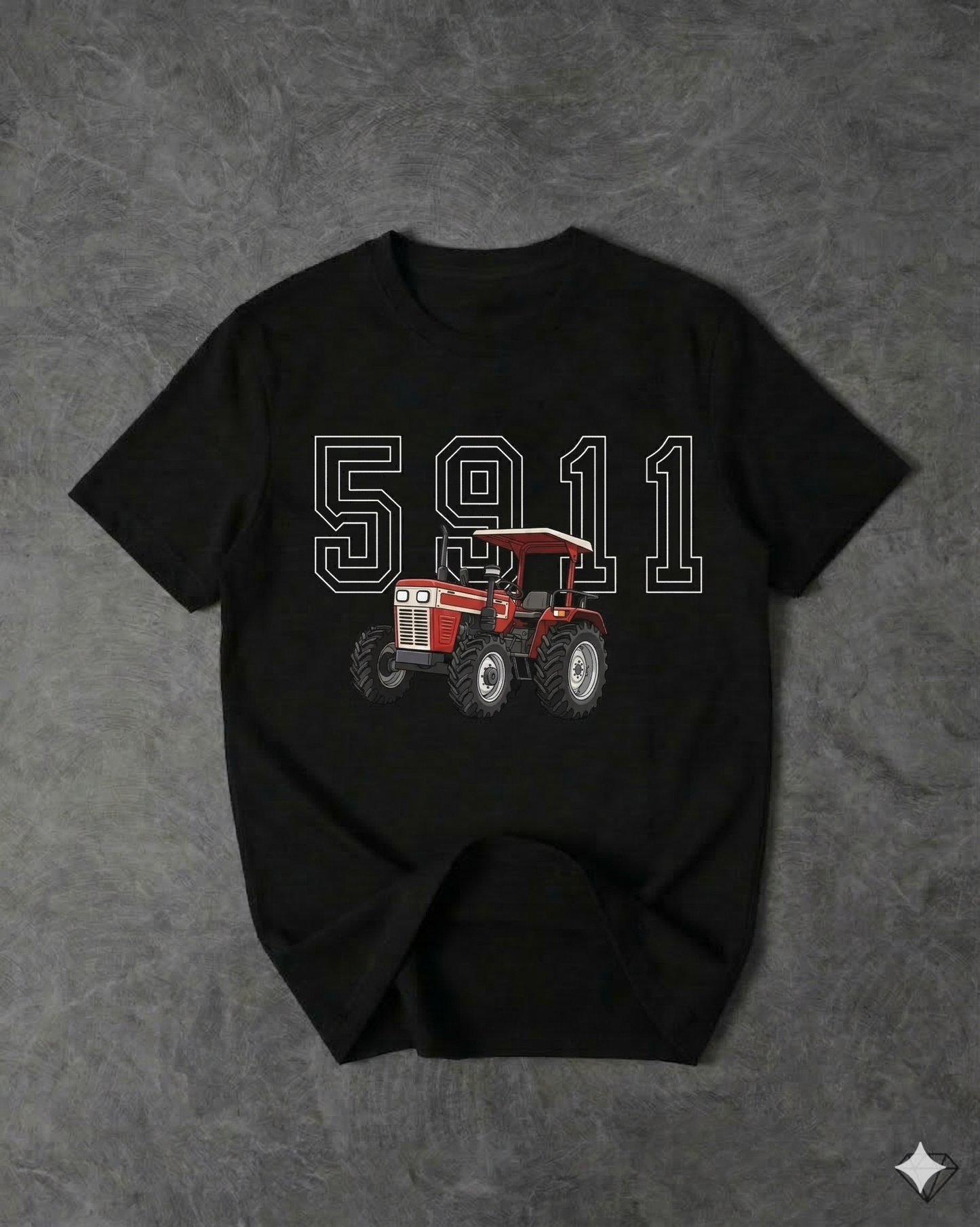 5911 REGULAR FIT FRONT TYPOGRAPHIC PRINTED T-SHIRT