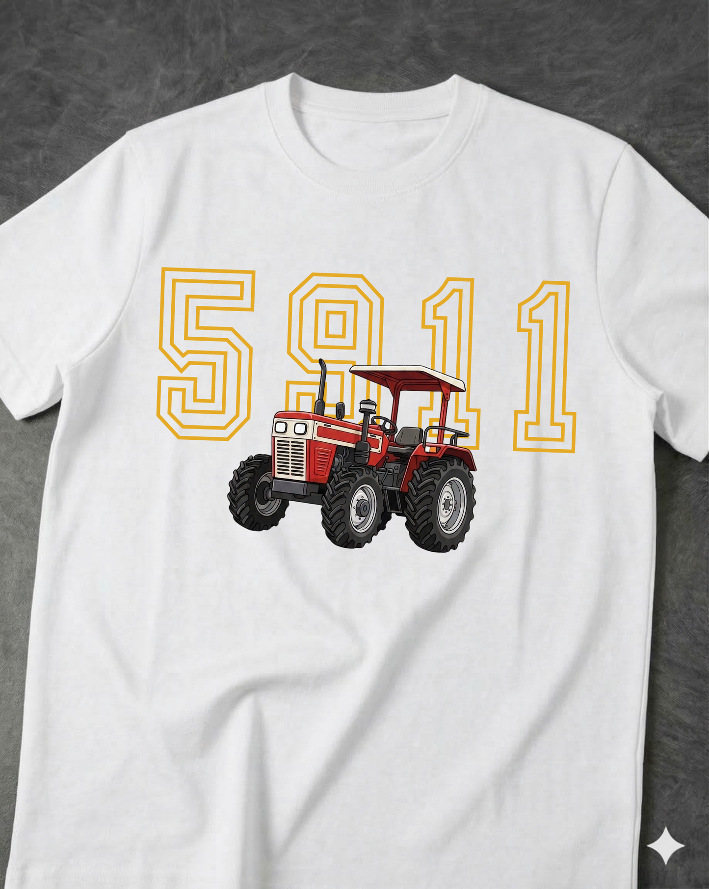 5911 REGULAR FIT FRONT TYPOGRAPHIC PRINTED T-SHIRT